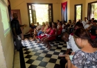 Durante el taller en Casa de Cultura, Varadero