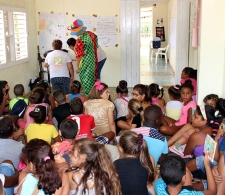 Evento Por la sonrisa de un niño, como parte de la Campaña contra la violencia y el abuso infantil