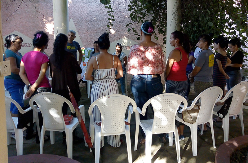 Técnica participativa durante el Taller