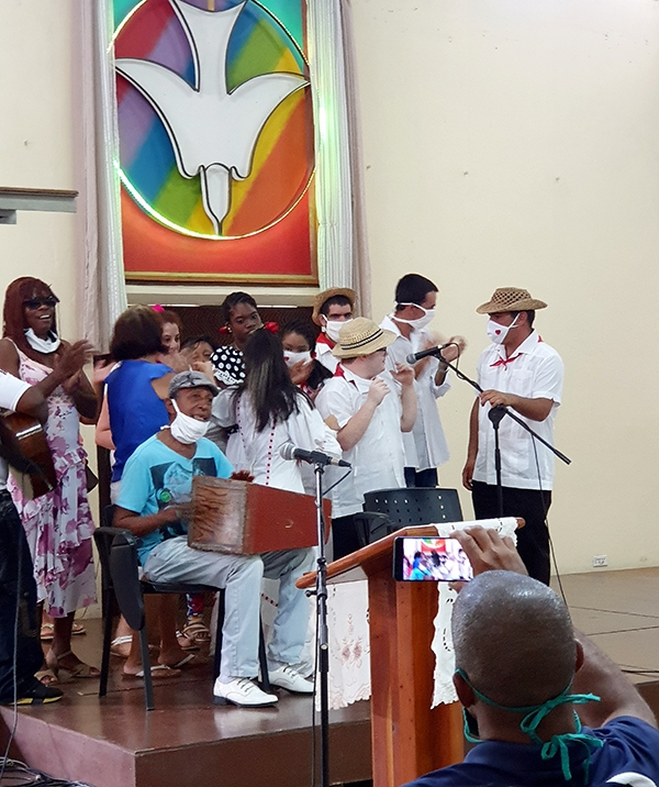 Durante la presentación del proyecto cultural Grandes Ilusiones