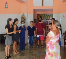 Bienvenida y recibimiento a los participantes del taller