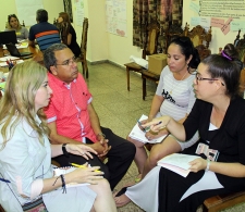 Trabajo grupal durante la evaluación