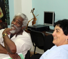 Víctor Fowler y Rita M. García Morris, Directora del CCRD-C