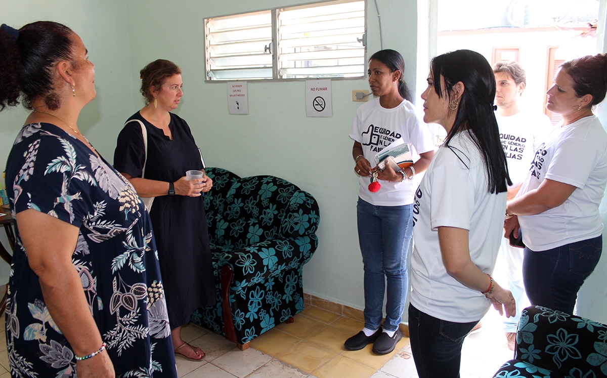 En los locales para consultas del Programa Psico-Comunitario
