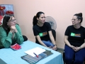 Coordinadora de Proyectos PPM en el Caribe, Sra. Kirsten Brendenbeck, junto a Jeanette M. Cobas, coordinadora de Proyectos y Beatriz Lima, coordinadora del Programa Académico (de izquierda a derecha)