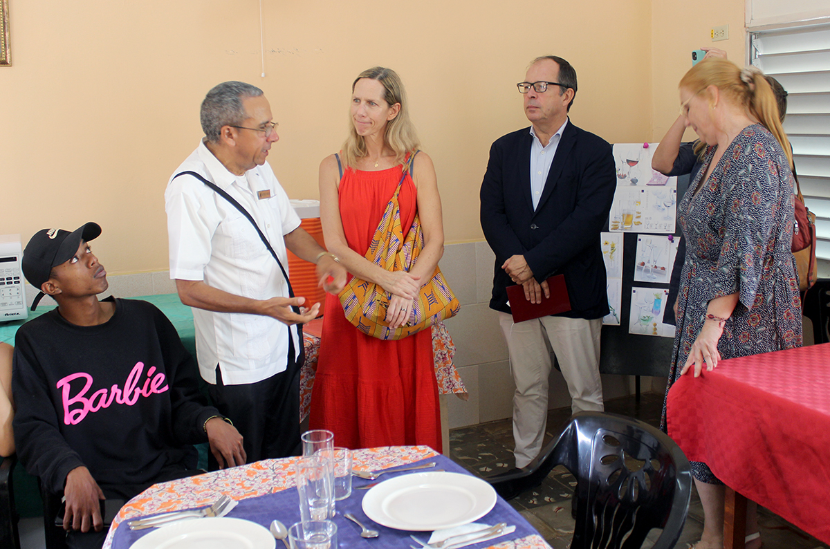 Fue una buena oportunidad para intercambiar con los asistentes al taller para emprendedores