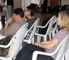 Durante el Taller de profesionales de las ciencias jurídicas y sociales