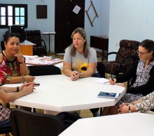 En reunión con especialistas del Centro Cultural del CCRD-Cuba conocieron sobre las distintas actividades realizadas en el 2023