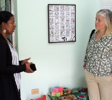 Valia Solis, coordinadora del Programa de Atención Psico-Comunitario, habló sobre el personal dedicado al cuidado de la salud que se ha incorporado al equipo de trabajo
