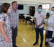 Cindy González, coordinadora del Espacio Cultural y de Información comentó sobre los diversos servicios que allí se ofrecen
