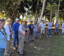 Durante el recorrido por la finca El Retiro del CCRD-Cuba
