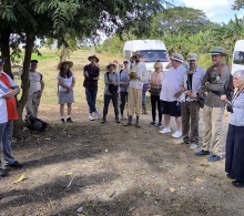 En la finca agroecológica de la localidad Ategorrieta