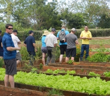 Grupo de agricultores canadienses llevados a la Finca por la agencia Cuba Top Travel