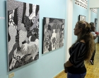 Durante la exposición “Rostros sin catedrales”