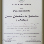 Reconocimiento Acción Medica Cristiana