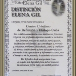 Distinción Elena Gil