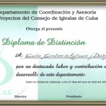 Distinción del Consejo de Iglesias