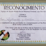 Reconocimiento Ayuda VIH