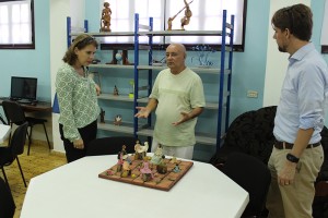 (de izquierda a derecha) Alexandra Valkenburg, embajadora de Holanda, Diego Valdés, Coordinador del CID y Bastiaan Engelhard, Jefe de misión adjunto de embajada de Holanda