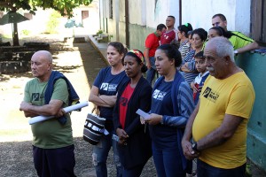 Grupo de trabajo del CCRD-Cuba en la comunidad Cabezas