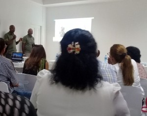 Representantes de la isla de Guadalupe durante el Simposio