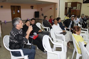 Intercambio suscitado durante el Taller de fortalecimiento institucional