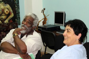 Víctor Fowler y Rita M. García Morris, Directora del CCRD-C