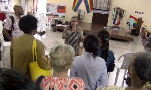 Beatriz Lima, Coordinadora de Pastoral para la Reflexión y Diálogo da la bienvenida al CCRD-C