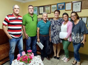 Representantes de MINJUS provincial (Matanzas) y directivos del CCRD-C