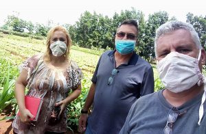 Delegada territorial de la agricultura en Cárdenas, Yuliet Zamora, visita la finca El Retiro