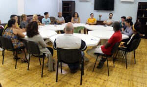 Con emprendedores de la localidad, los representantes de Diakonía conocieron sobre su manera resiliente para reorientar sus proyectos y servicios