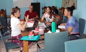 Fundamental fue el intercambio del equipo de trabajo del Programa Académico con Bonnie Klassen, para el futuro proyecto