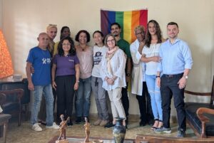 Personas de la comunidad TRANS de Colón, agradecieron la visita y el intercambio