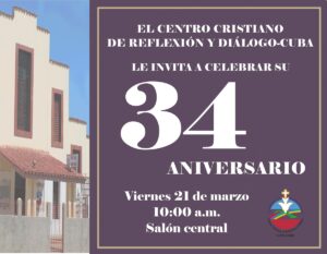 Aniversario 34 invitación