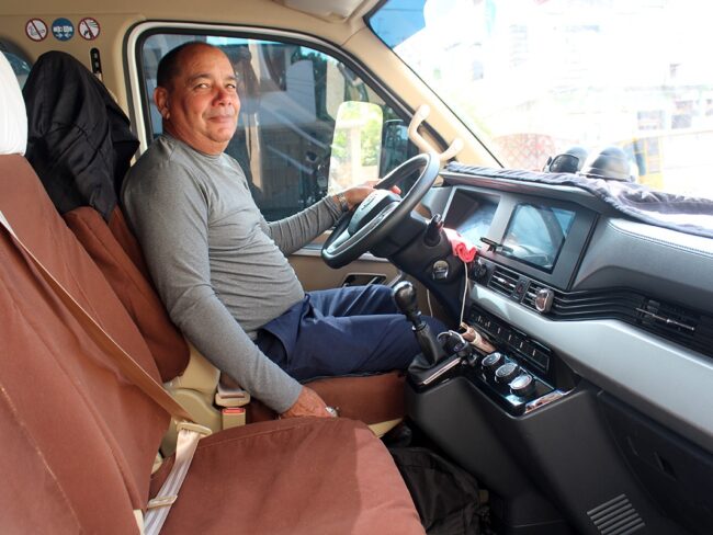 Chofer Guillermo Romero Sánchez